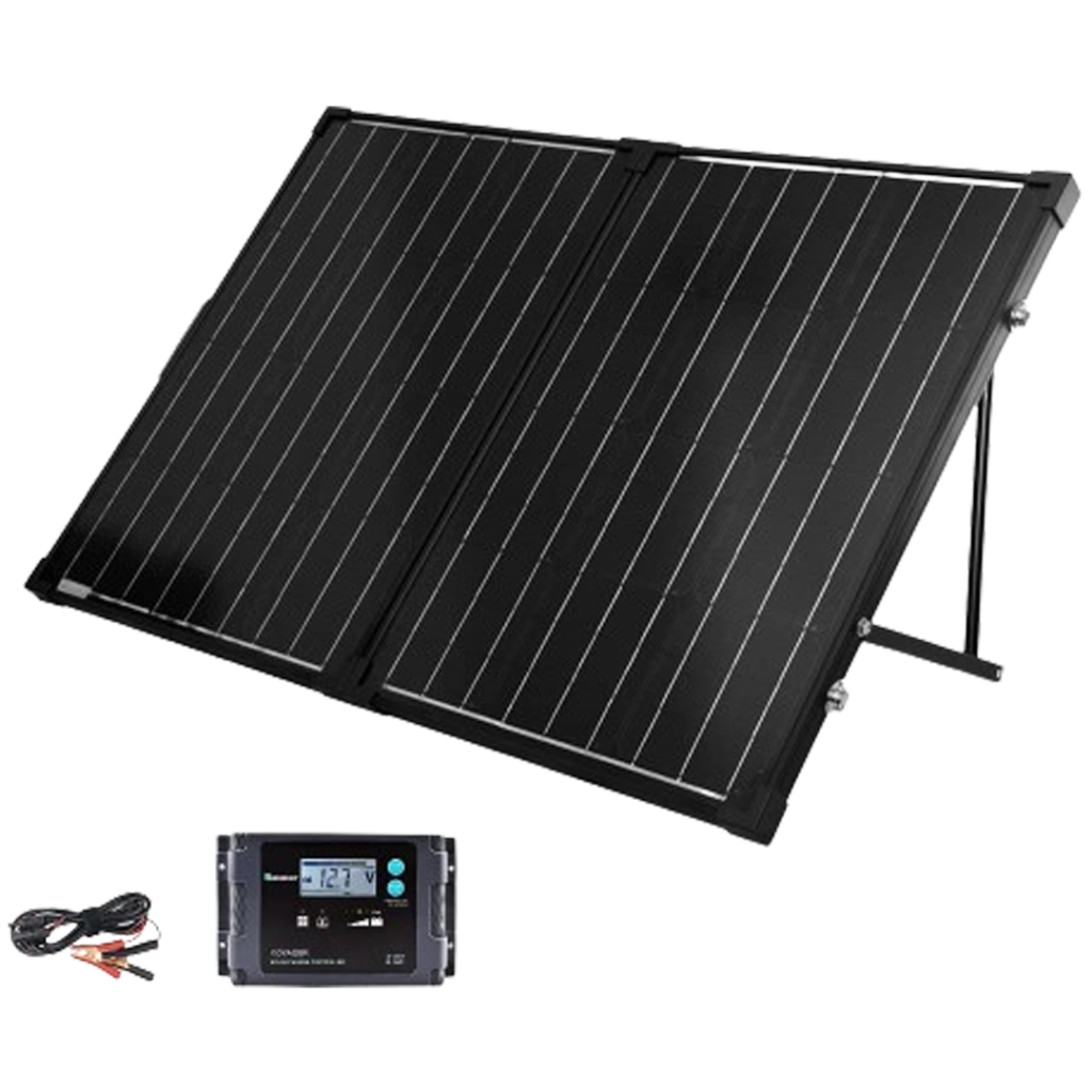 With its user-friendly design, the Renogy 100W Foldable solar panel simplifies solar charging for all your camping power needs.