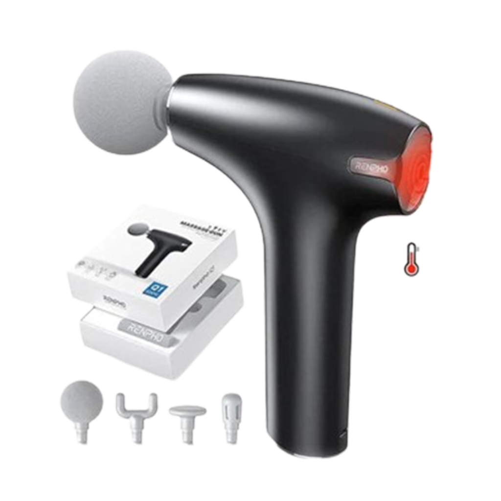Featured is the RENPHO Lite massage gun, an ideal choice for anyone in search of the massage gun that combines portability and effectiveness.