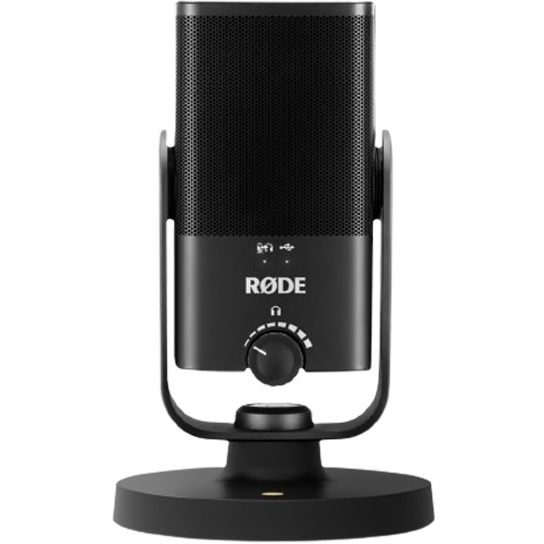 The RODE NT-USB Mini microphone offers a compact size without compromising on audio quality, perfect for the list of microphones of 2024.