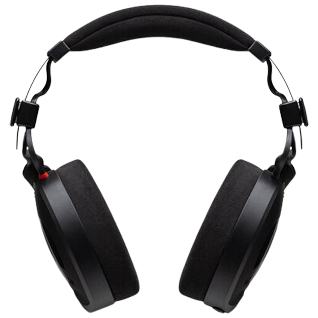 The Rode NTH-100 studio headphones provide a flat frequency response for accurate monitoring, ideal for music production and mixing.