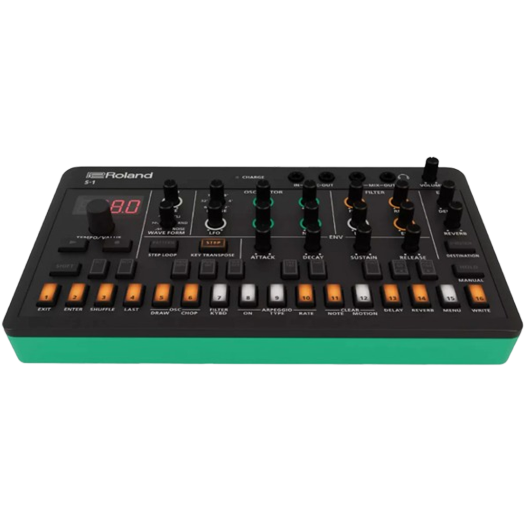 Roland S-1 Tweak Synth synthesizer is an excellent beginner-friendly option with its portable design and vast sound-shaping possibilities.