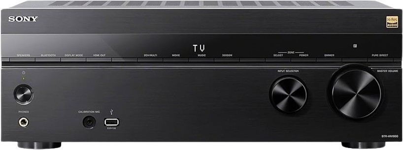 Sony's STR-AN1000 offers a cutting-edge listening experience with its Hi-Res Audio support, earning its place as a top receiver on the market.