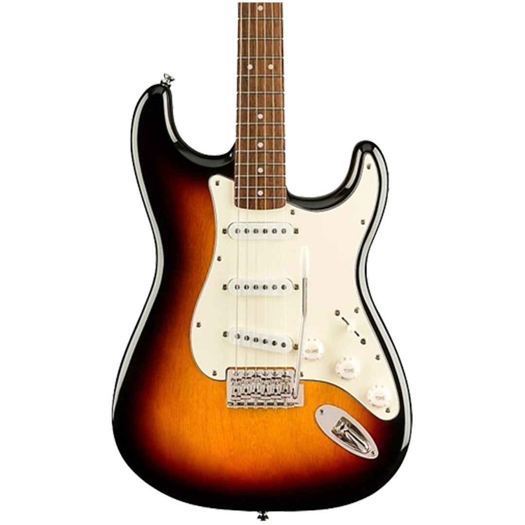 The Squier Classic Vibe '60s Stratocaster in a tri-color sunburst, combining vintage looks with modern playability, makes it a sought-after model within the electric guitars.