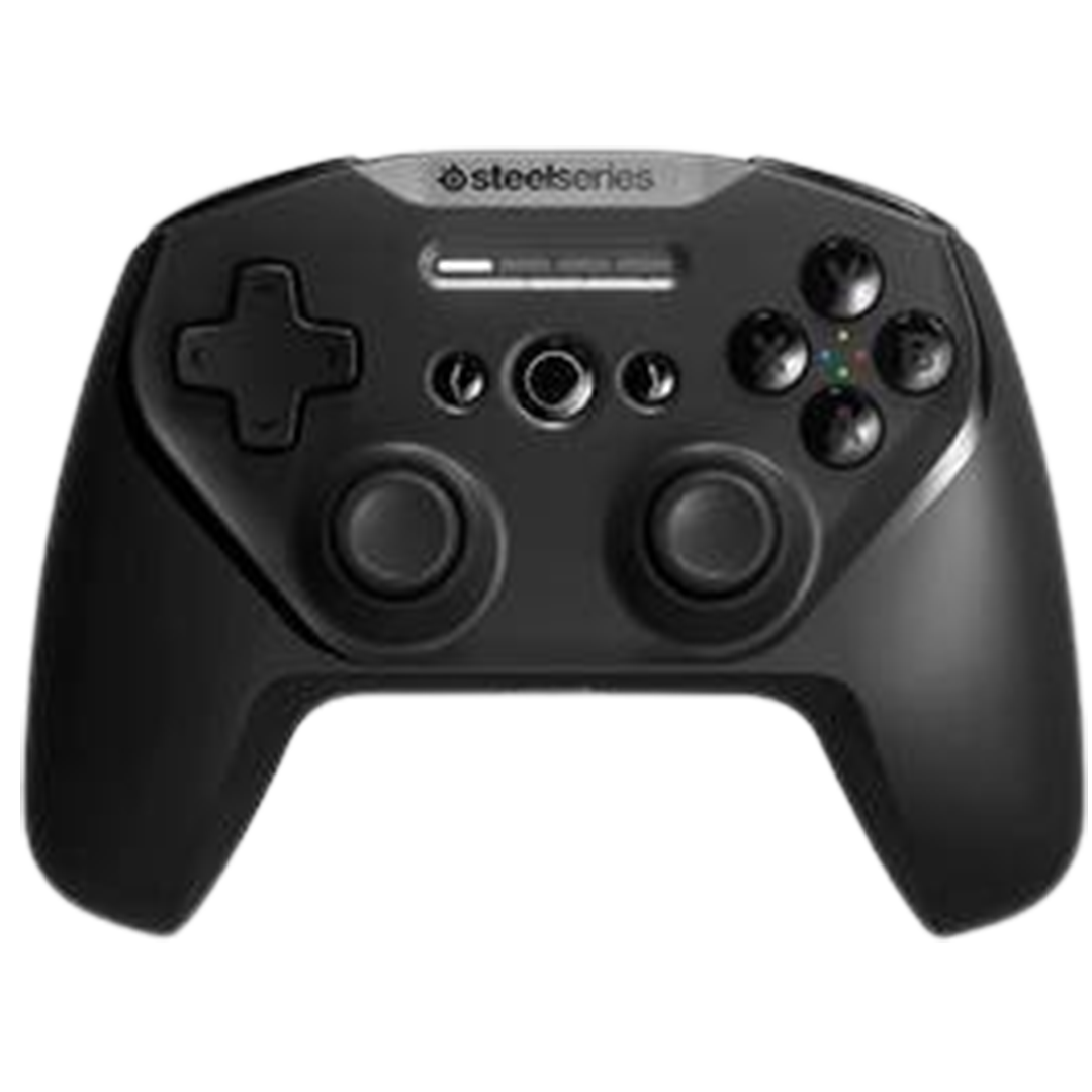 The SteelSeries Stratus+ Game Controller, recognized for its precision and comfort, making it a strong candidate for the gaming controller.