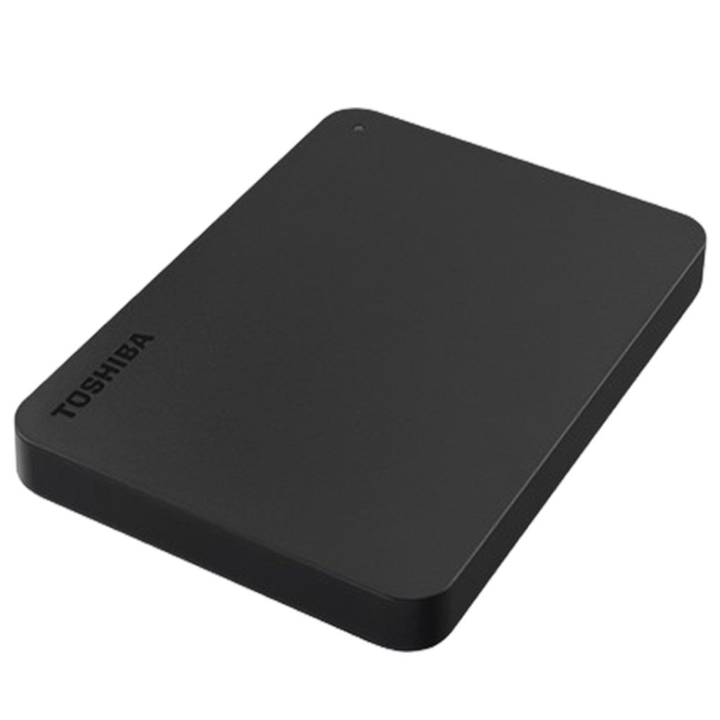 The Toshiba Canvio hard drive provides dependable and portable storage, ideal for musicians and producers.