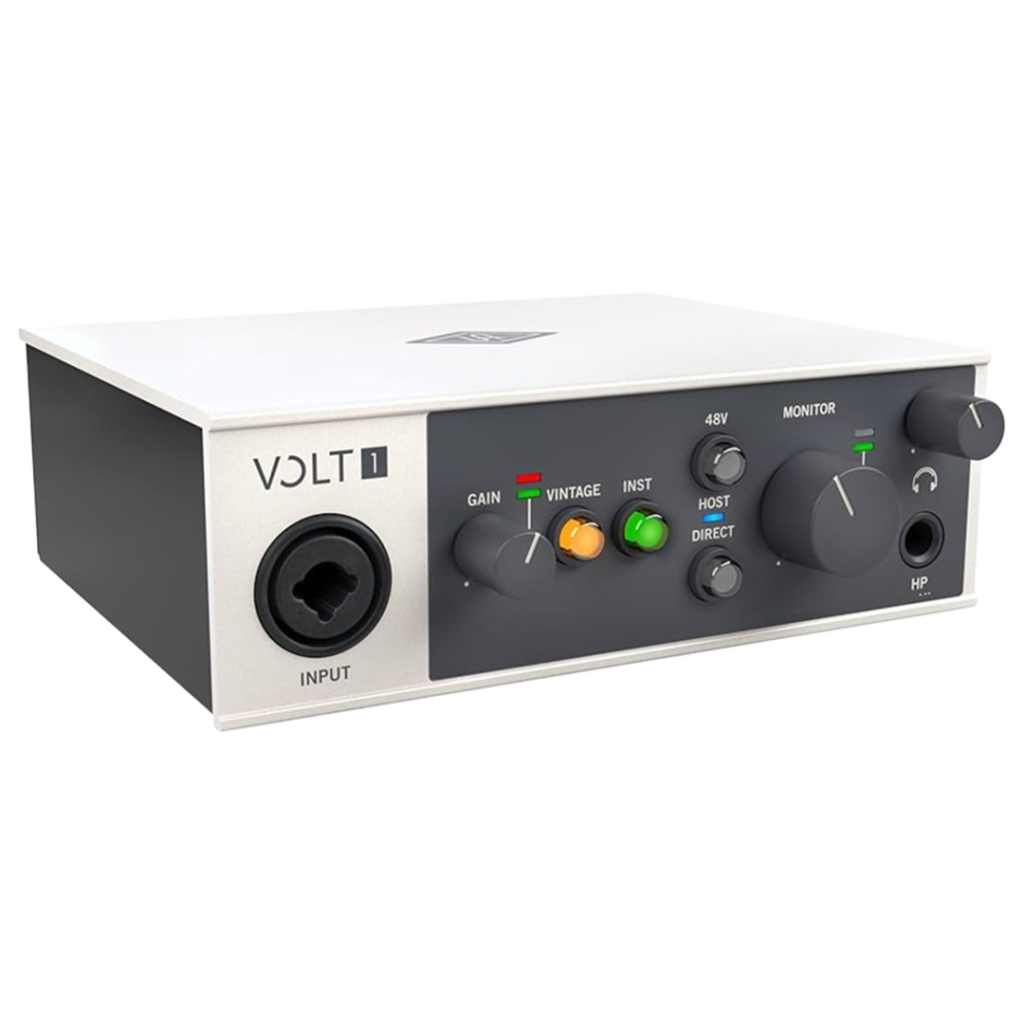 The Universal Audio Volt 1 audio interface marries modern functionality with classic sound character, ideal for musicians with a taste for the old-school.
