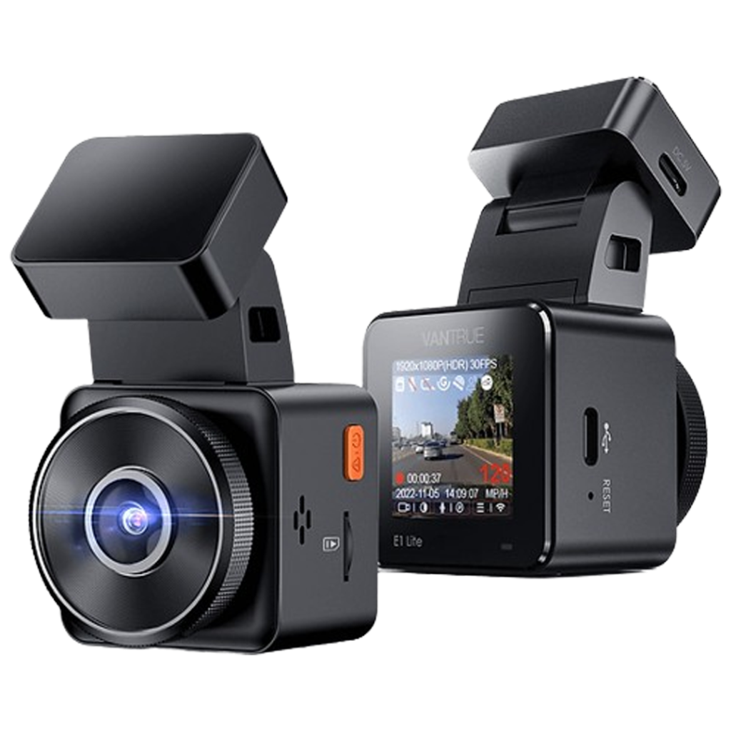 The Vantrue E1 Dash Cam combines a sleek, modern design with high-quality recording capabilities, making it a standout choice in the dash cams lineup.
