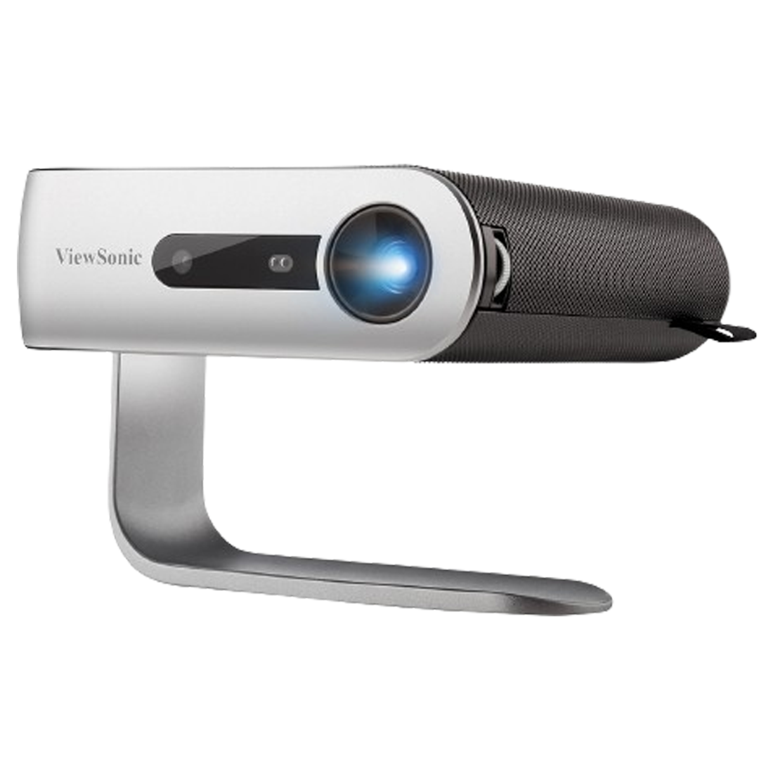 Discover the ViewSonic M1+ portable projector, designed for travelers seeking a lightweight and versatile viewing experience.