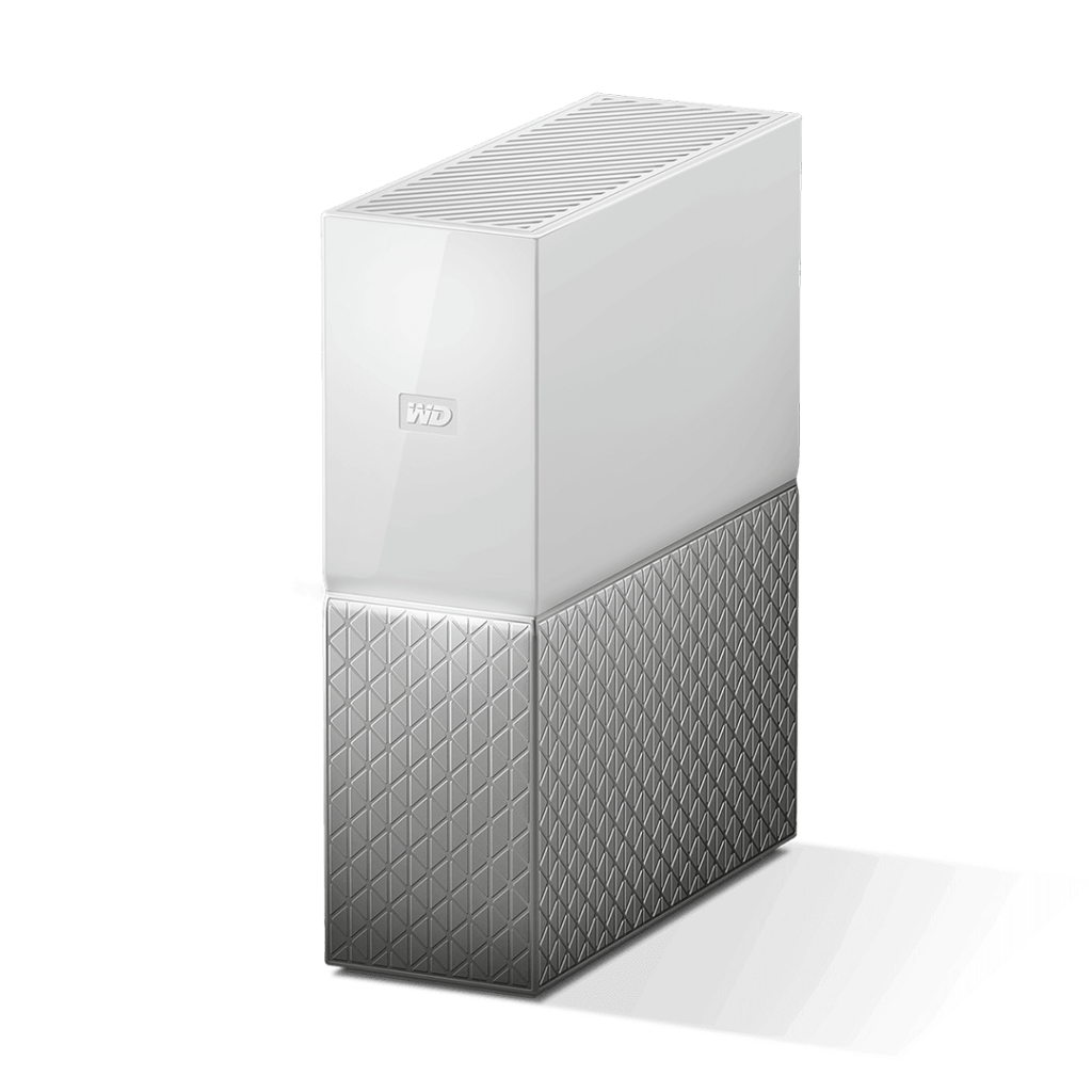 The WD My Cloud Home hard drive offers a centralized storage option for easy access to music projects across devices.