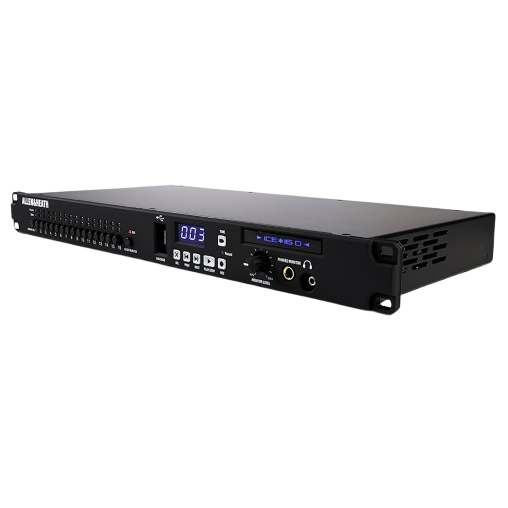 Allen & Heath ICE-16D, a top contender for multitrack recorder with professional inputs and outputs.