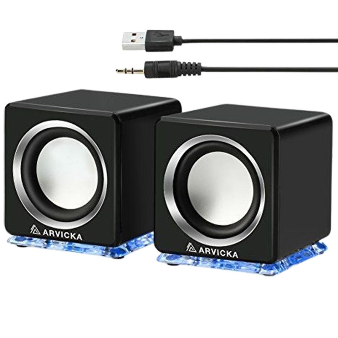 Arvicka projector speakers are compact yet powerful, engineered to deliver clear and precise sound, making them a top contender for the best speakers for a projector in small to medium-sized rooms.