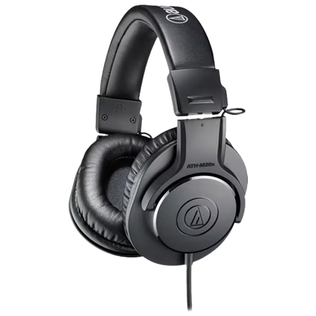 Audio-Technica ATH-M40x, praised for its flat response, a solid choice for the headphones tasks.