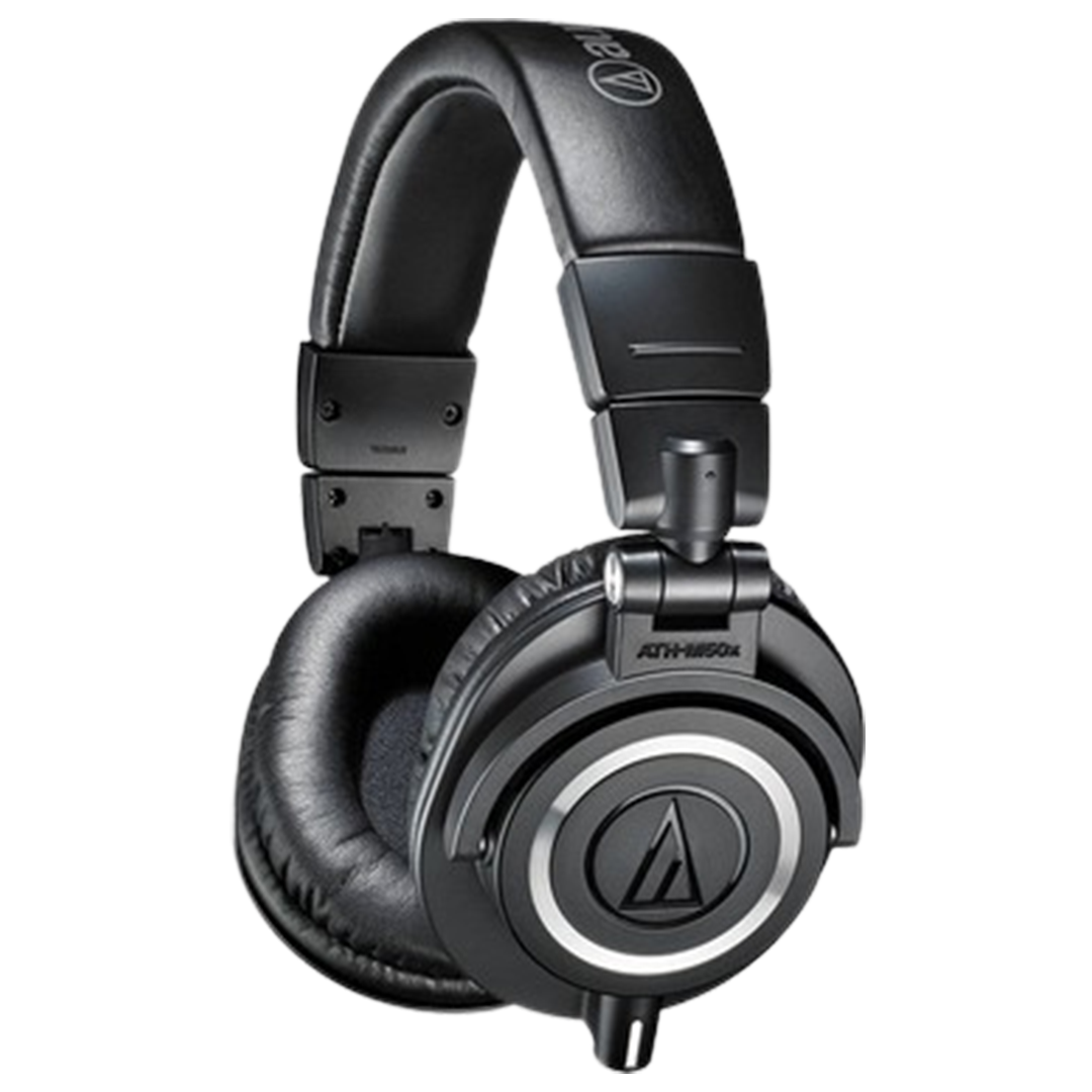 Audio-Technica ATH-M50x with microphone, perfect for producers who need the headphones and collaboration.