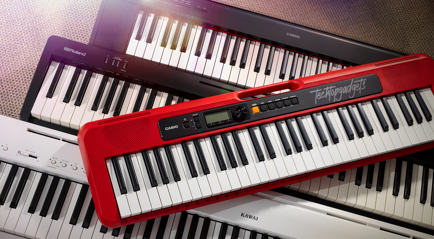 This collection represents some of the best electric pianos available, showcasing a range of sizes, colors, and brands for side-by-side comparison.
