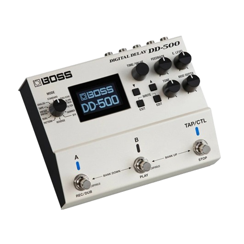 The Boss DD-500 stands out as the best acoustic guitar pedal for creating rich, echoic layers in your music.