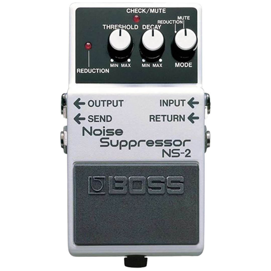 Explore the clean sonic capabilities of the BOSS NS-2, highly rated as one of the noise gate pedals.