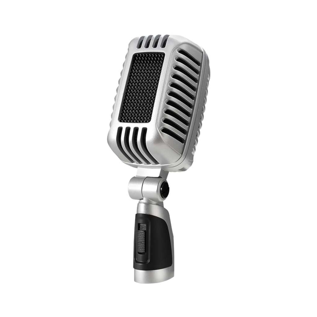 The Carol CLM-101 best microphone for home studios, offering a blend of vintage looks and cutting-edge audio fidelity for vocalists and podcasters alike.