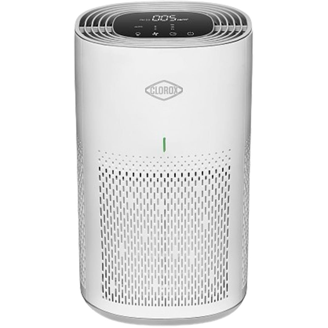 Achieve the best air quality with the Clorox Medium Room True HEPA air purifier, equipped with washable filters for superior air purification.