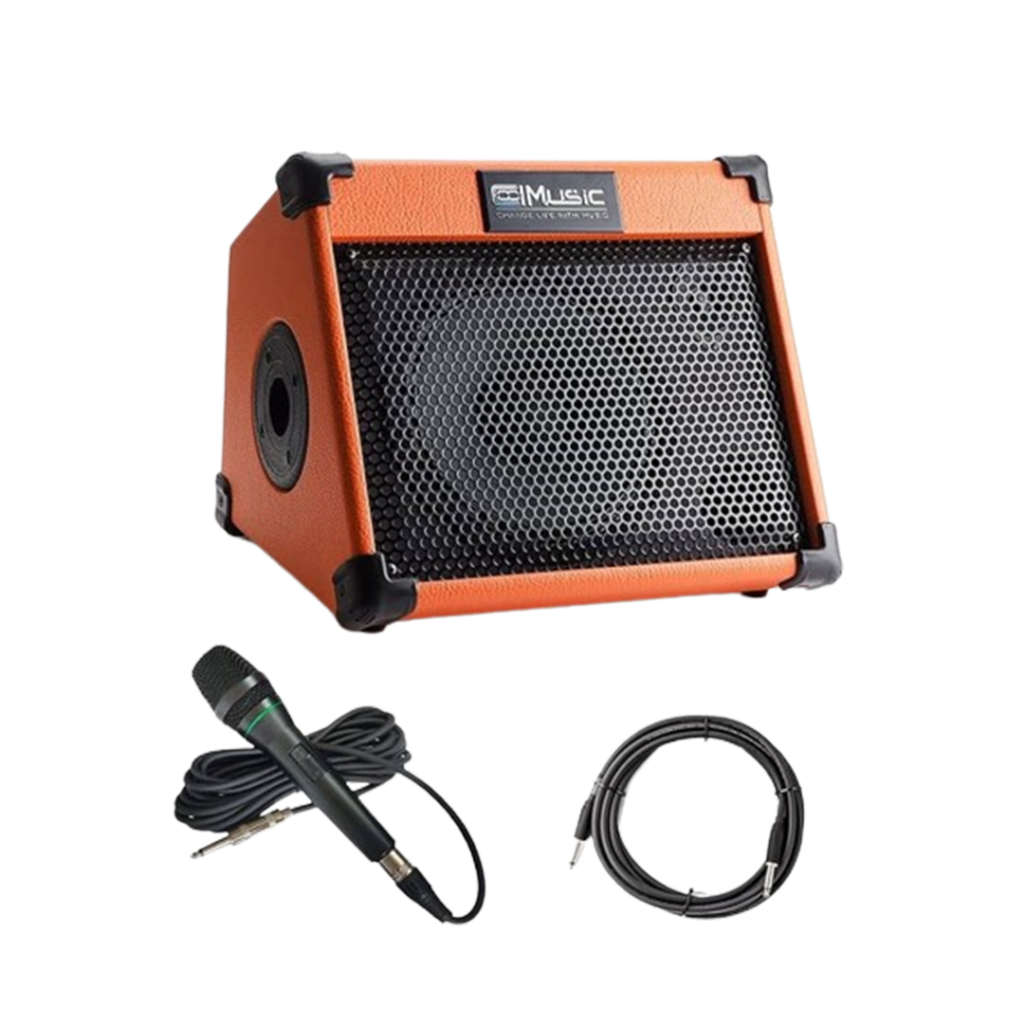 The Coolmusic AC20 is an innovative best acoustic guitar amp with Bluetooth connectivity, enhancing your playing experience with wireless convenience.