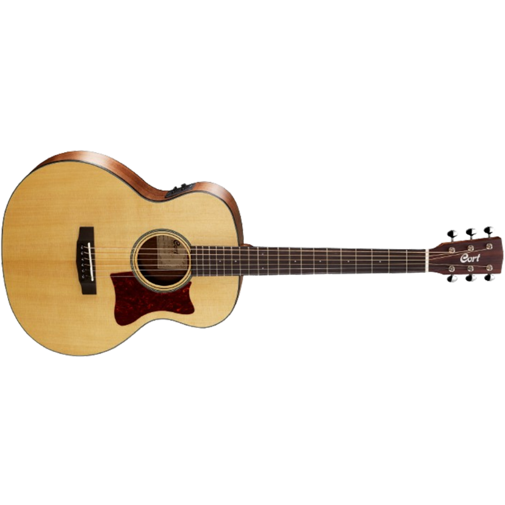 Experience the best acoustic electric guitar craftsmanship with the Cort Little CJ Walnut OP, designed for superior sound quality and playability.