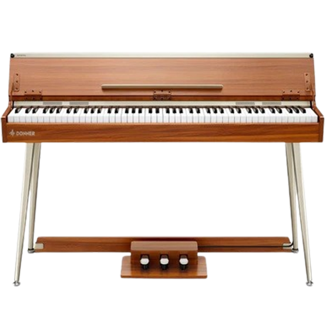 The Donner DDP-80, with its modern aesthetic and weighted keys, is a preferred choice for those seeking the electric pianos with a contemporary touch.