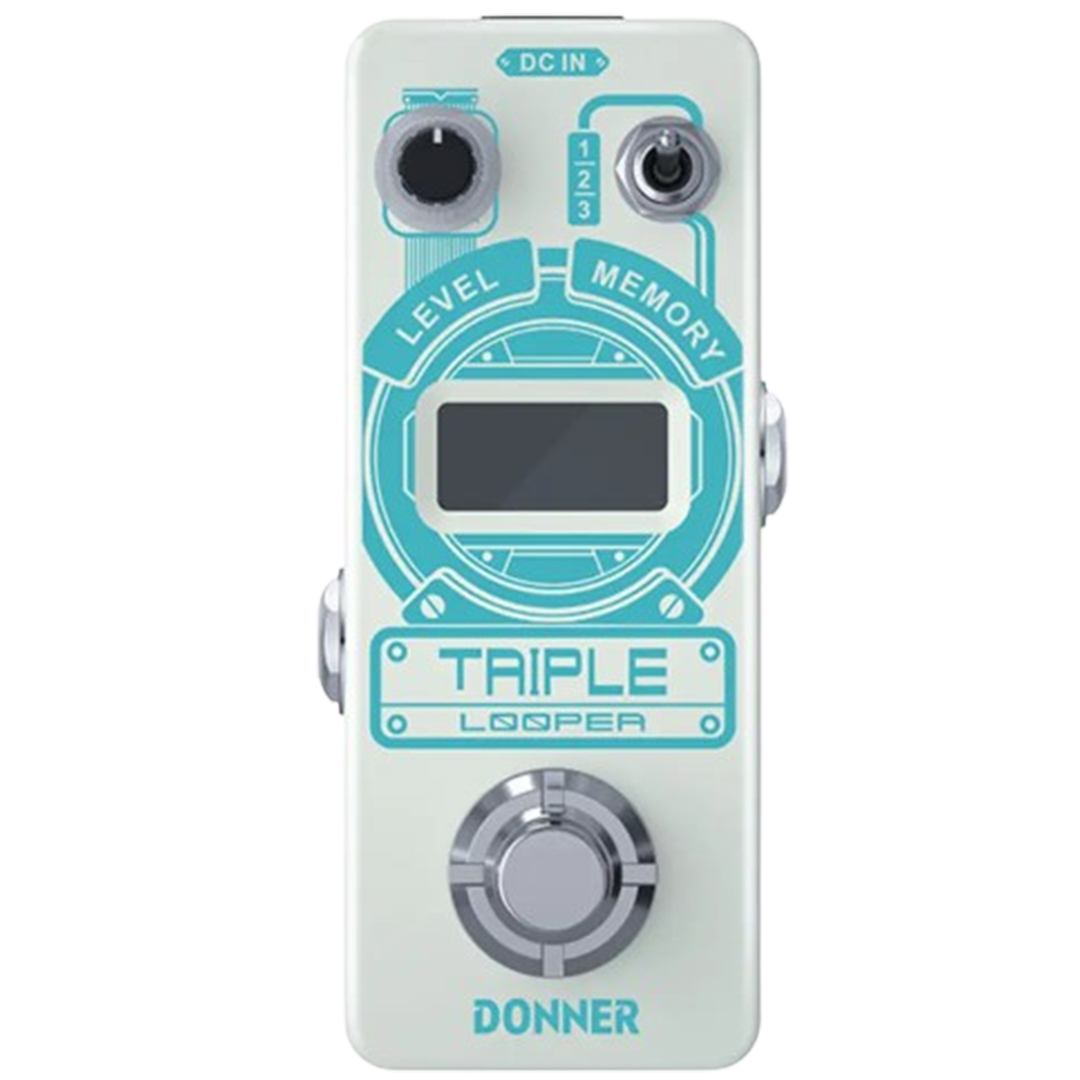 Donner Triple Looper, a simple and efficient looping pedal, offers seamless looping functions for acoustic guitar players.