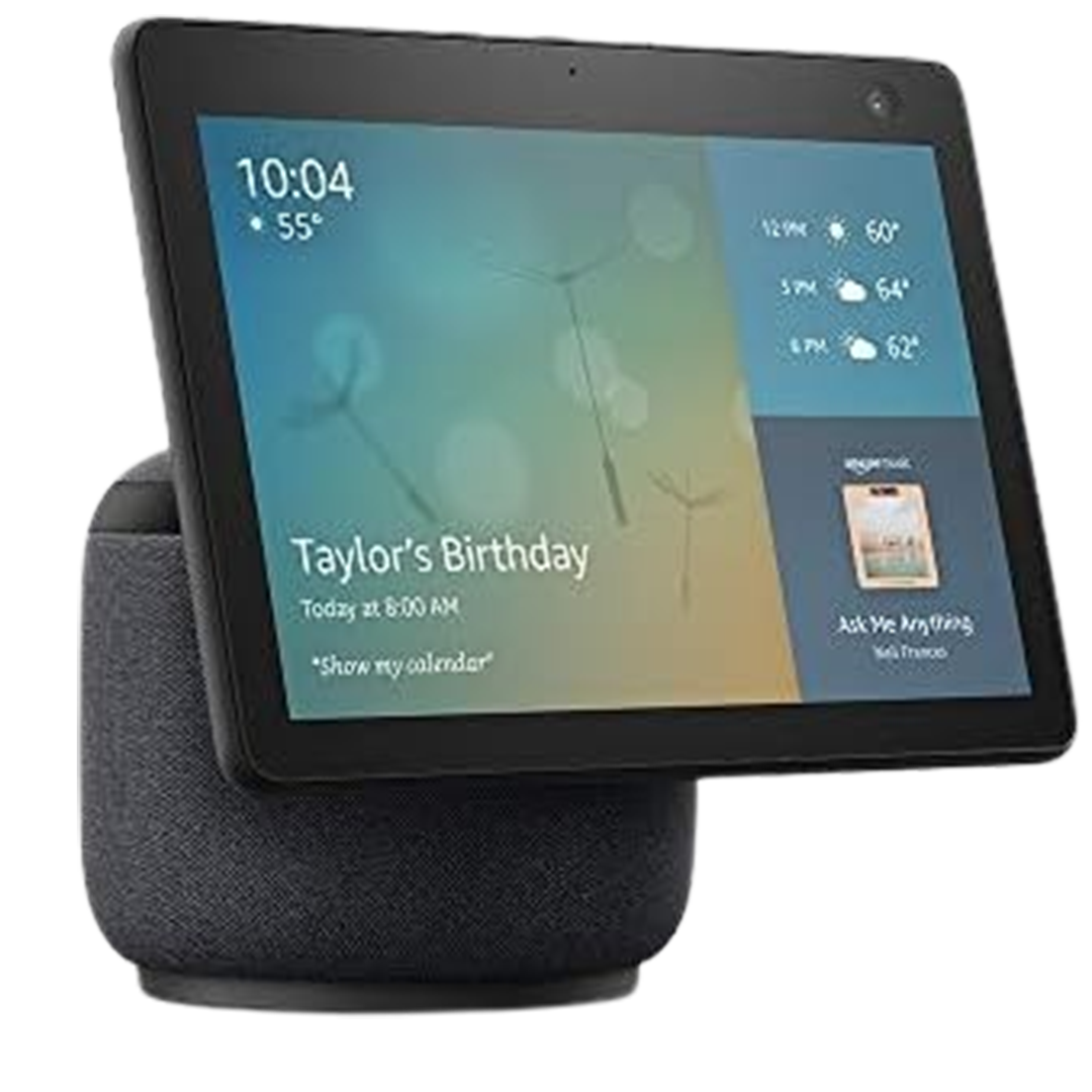 Experience the innovation of home automation with the Echo Show 10 (3rd Gen), a leading smart hub with a touchscreen display.
