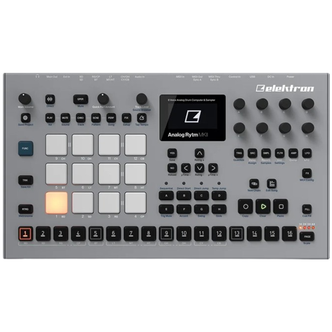 The Elektron Analog Rytm MKII merges analog drum synthesis with digital sampling, making it a top contender for the sampler title among modern music producers.