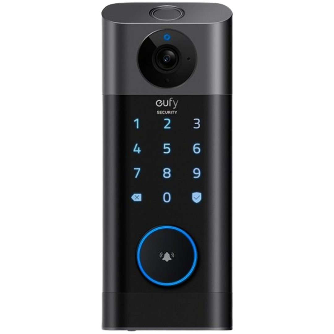 Eufy Security S330 acclaimed as the best smart lock with camera, showcasing its sleek design and advanced features.
