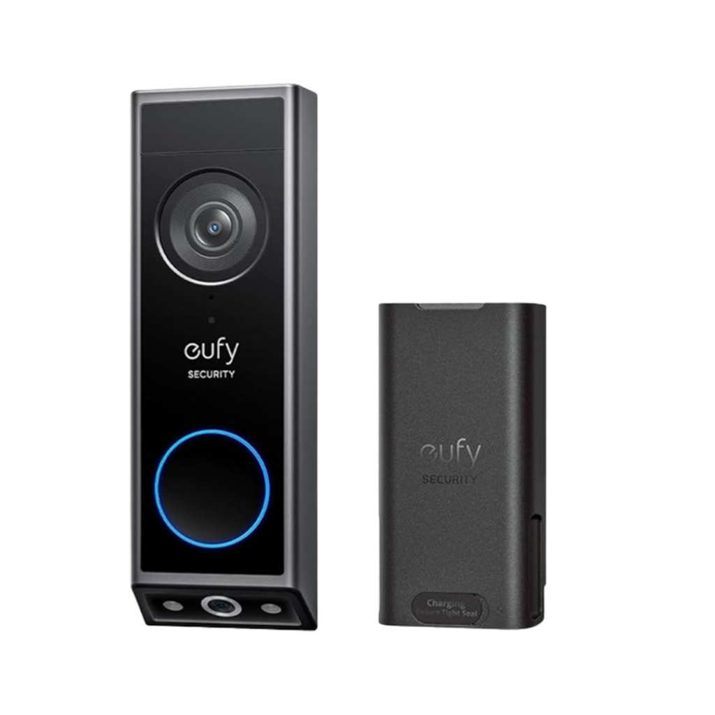 The Eufy Video Doorbell E340, a contender for the best smart lock with camera, integrates doorbell functionality for added convenience.