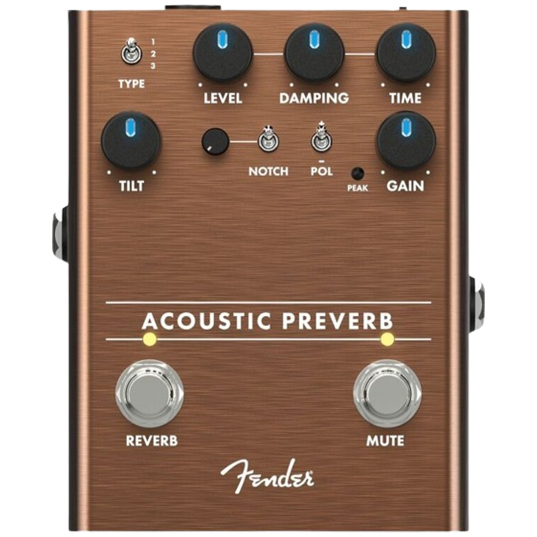 Best acoustic guitar pedal for those looking to add a touch of reverb, the Fender Acoustic Preverb enhances your acoustic play.