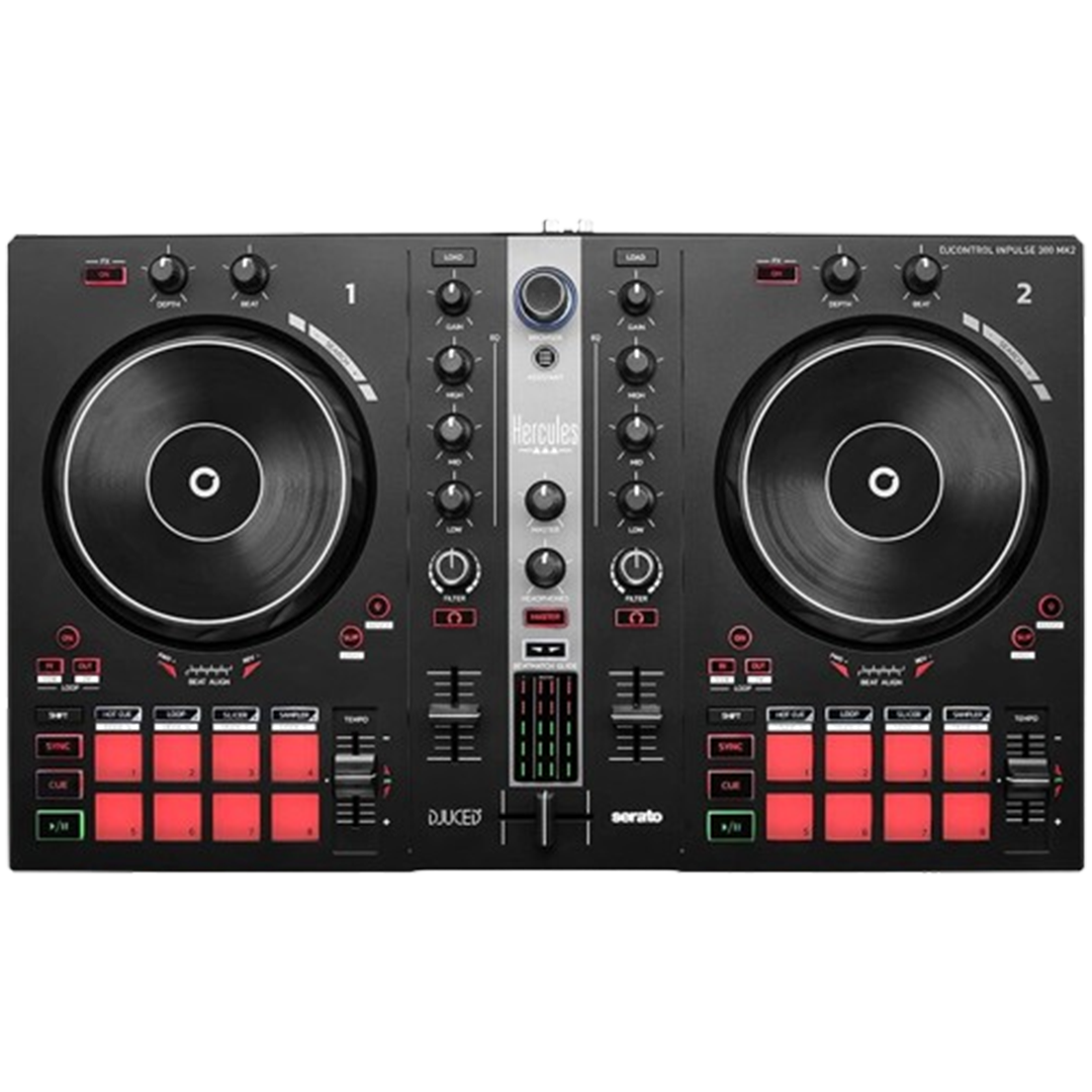 The Hercules DJControl Inpulse 300 stands out as the DJ controller for aspiring DJs.