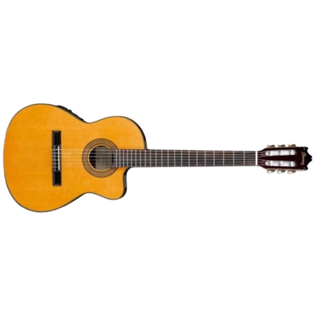 The slim neck and smooth tone of the Ibanez GA5TCE make it one of the best classical guitars for beginners to easily learn on.