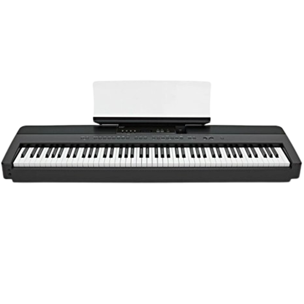 The Kawai ES920 combines portability with excellence, making it a prominent choice in the electric pianos, renowned for its realistic key action and expressive sound.