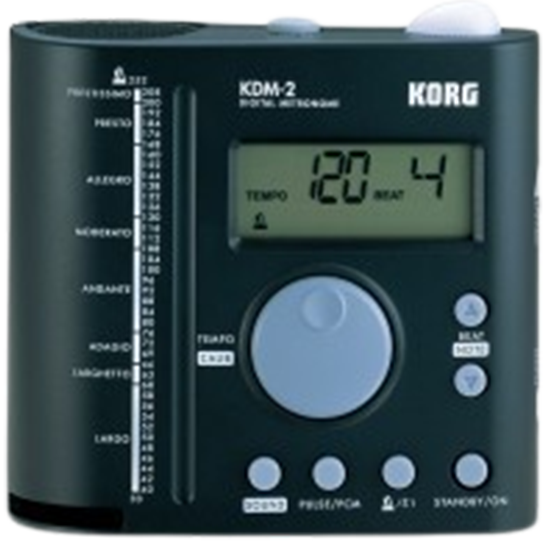 The Korg KDM-2 True Tone Advanced Digital Metronome is showcased as a leading contender for the best metronome for drummers, with its loud volume and sophisticated design.