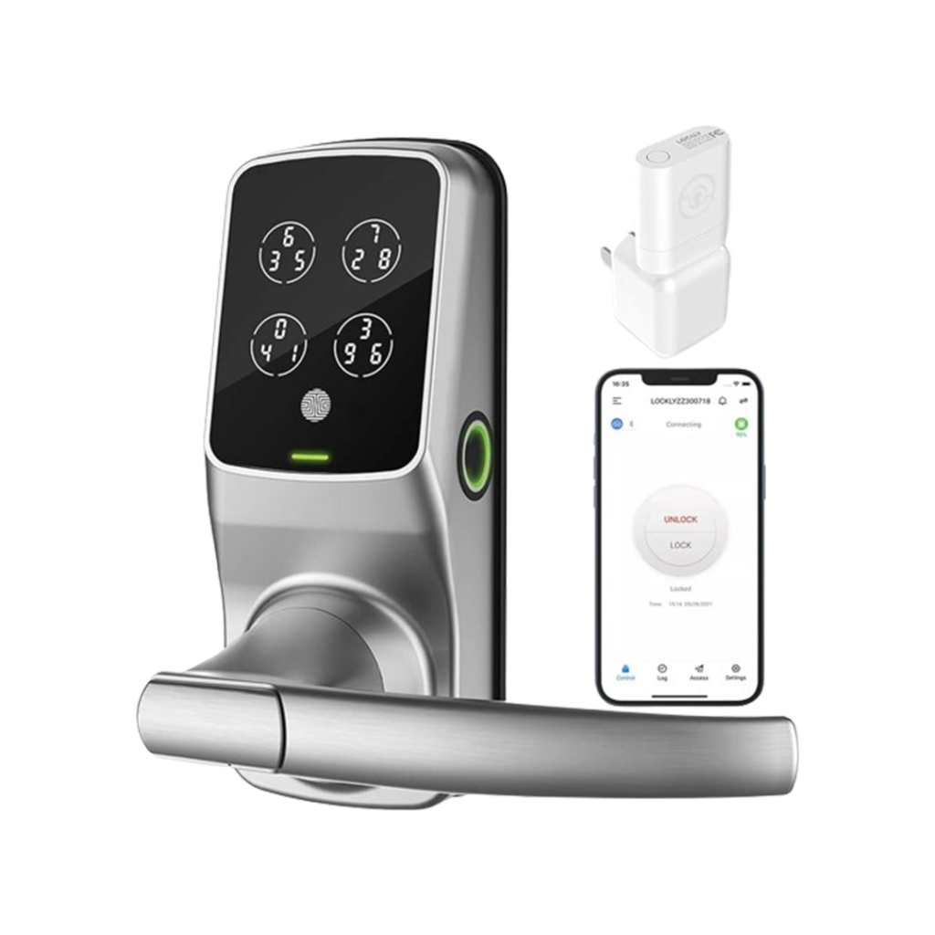 Lockly Secure Pro stands out as a top smart lock for Alexa, featuring a biometric fingerprint reader and advanced digital keypad for secure access.