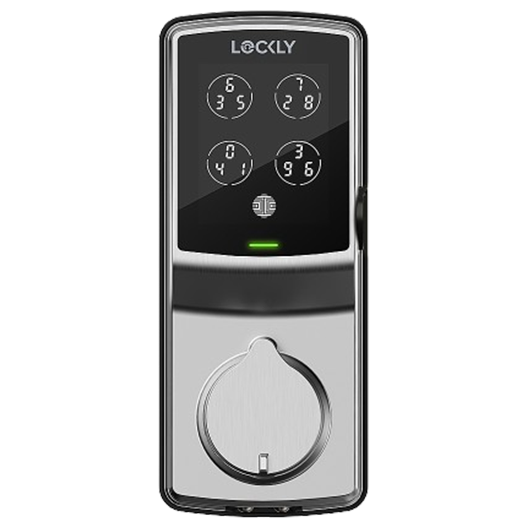 The Lockly Secure Pro is a highly secure smart lock with Alexa support, including a biometric fingerprint scanner for cutting-edge home security.