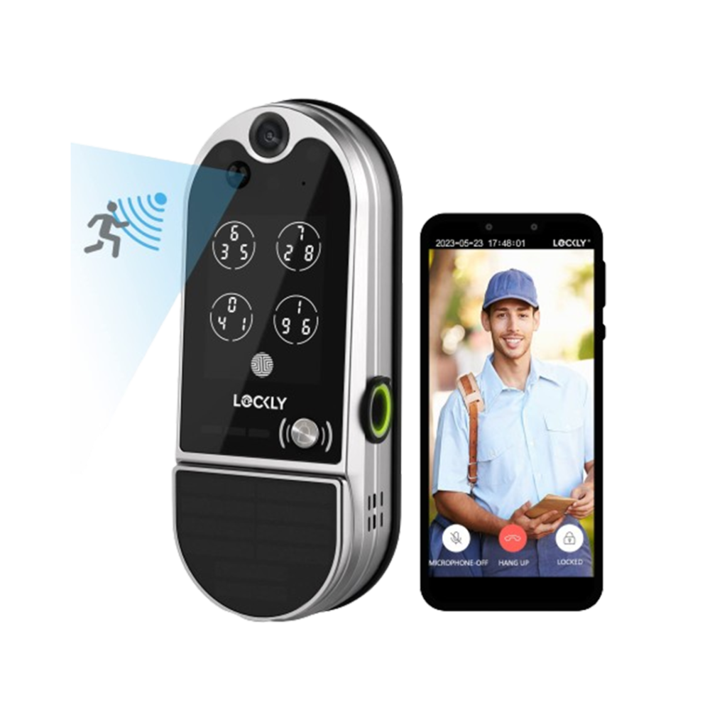 The Lockly Vision Elite Video Smart Lock, a premium choice for homeowners seeking the best smart locks with camera for ultimate security.