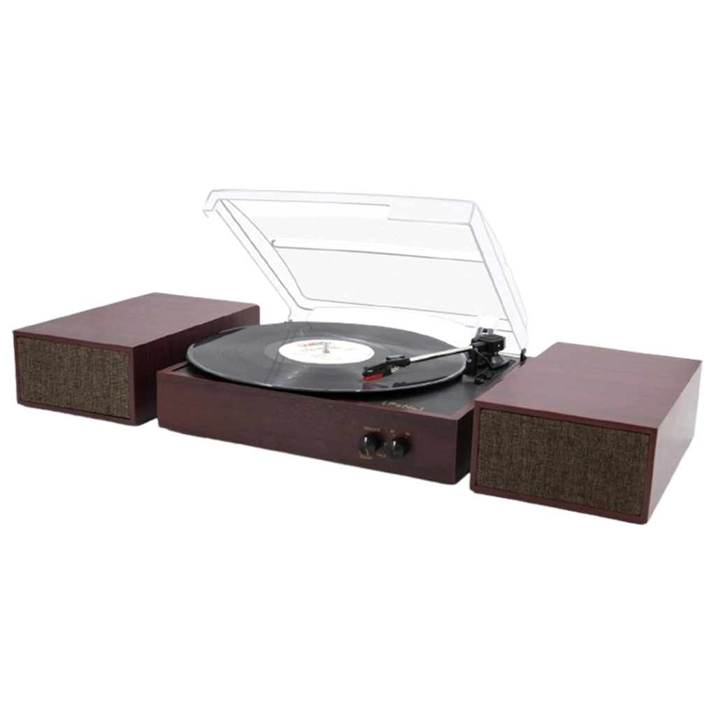 The LP&No.1 Record Player combines retro design with modern technology, a best affordable turntable choice.