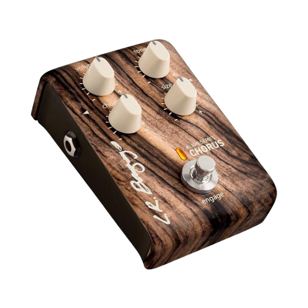 The LR Baggs Align Chorus pedal, a prime pick as one of the pedals, adds depth and dimension to your playing.
