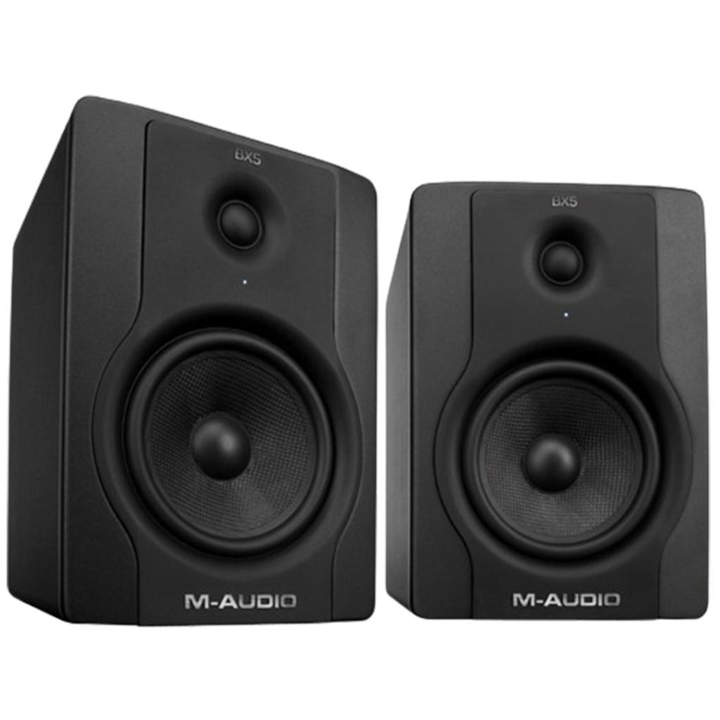 M-Audio BX5 studio monitors are a solid option for those searching for the studio monitors, providing a powerful low-end response and clear highs for a balanced mix
