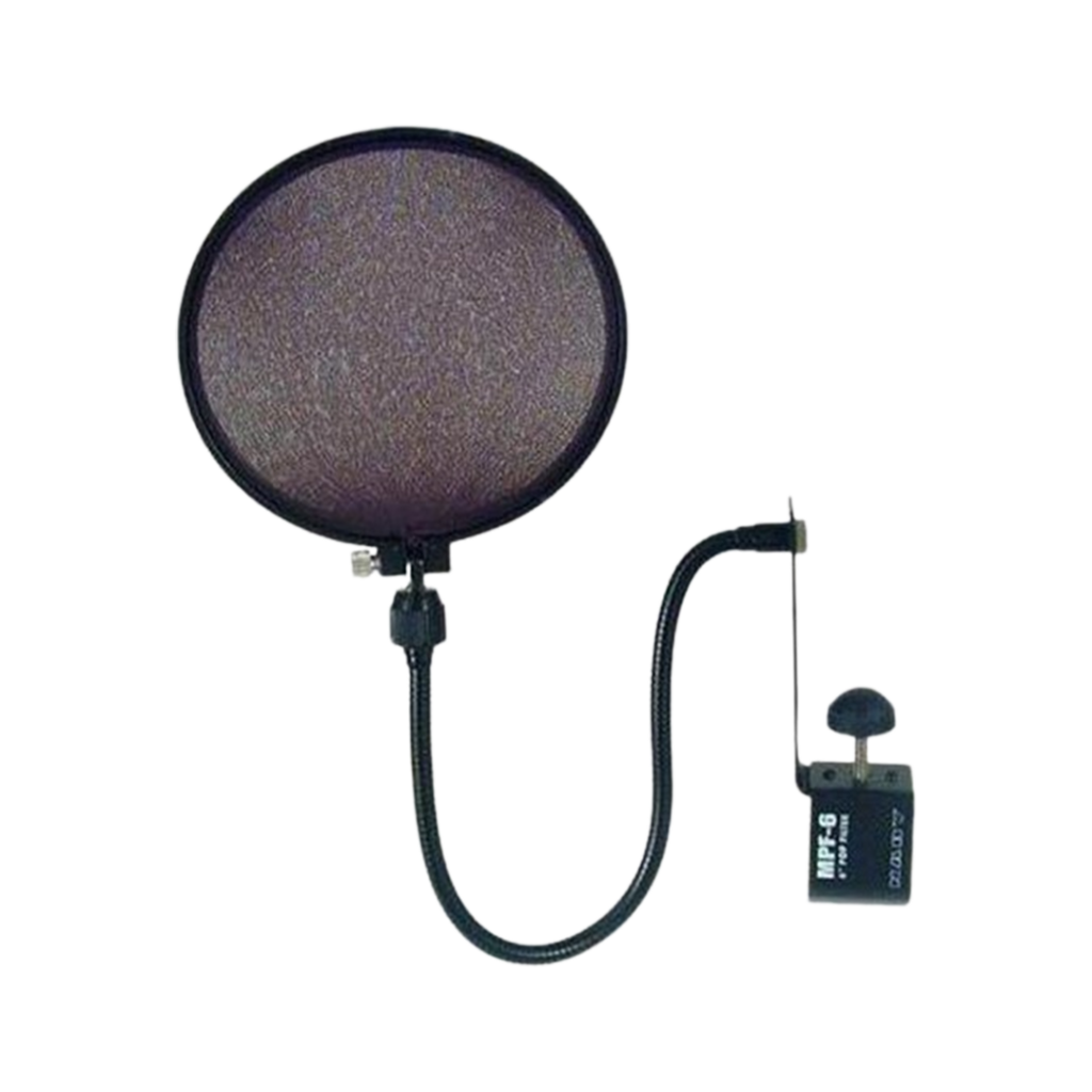 The Nady MPF-6 Pop Filter brings a classic approach to vocal recording, ensuring breath sounds are kept at bay for a cleaner sound profile.