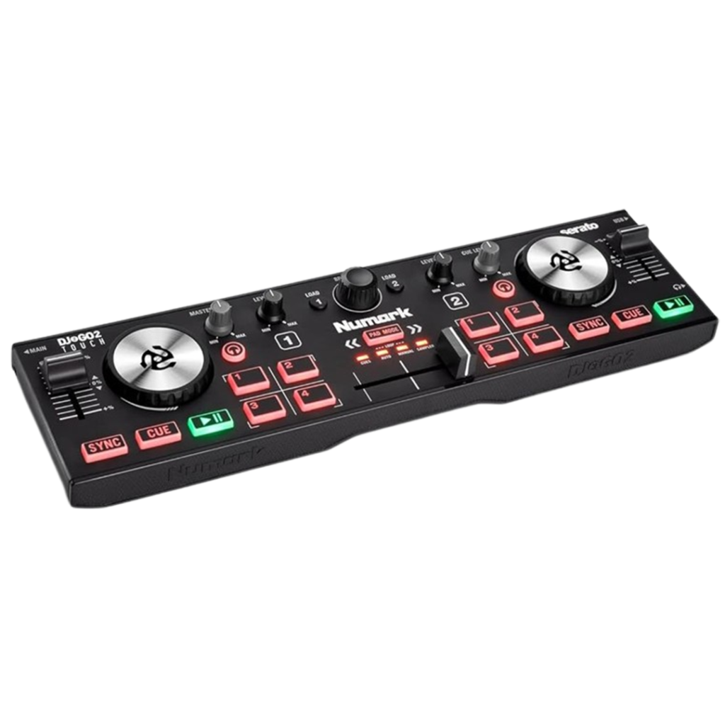 The Numark DJ2GO2 Touch is an excellent portable DJ controller for beginners on the move.
