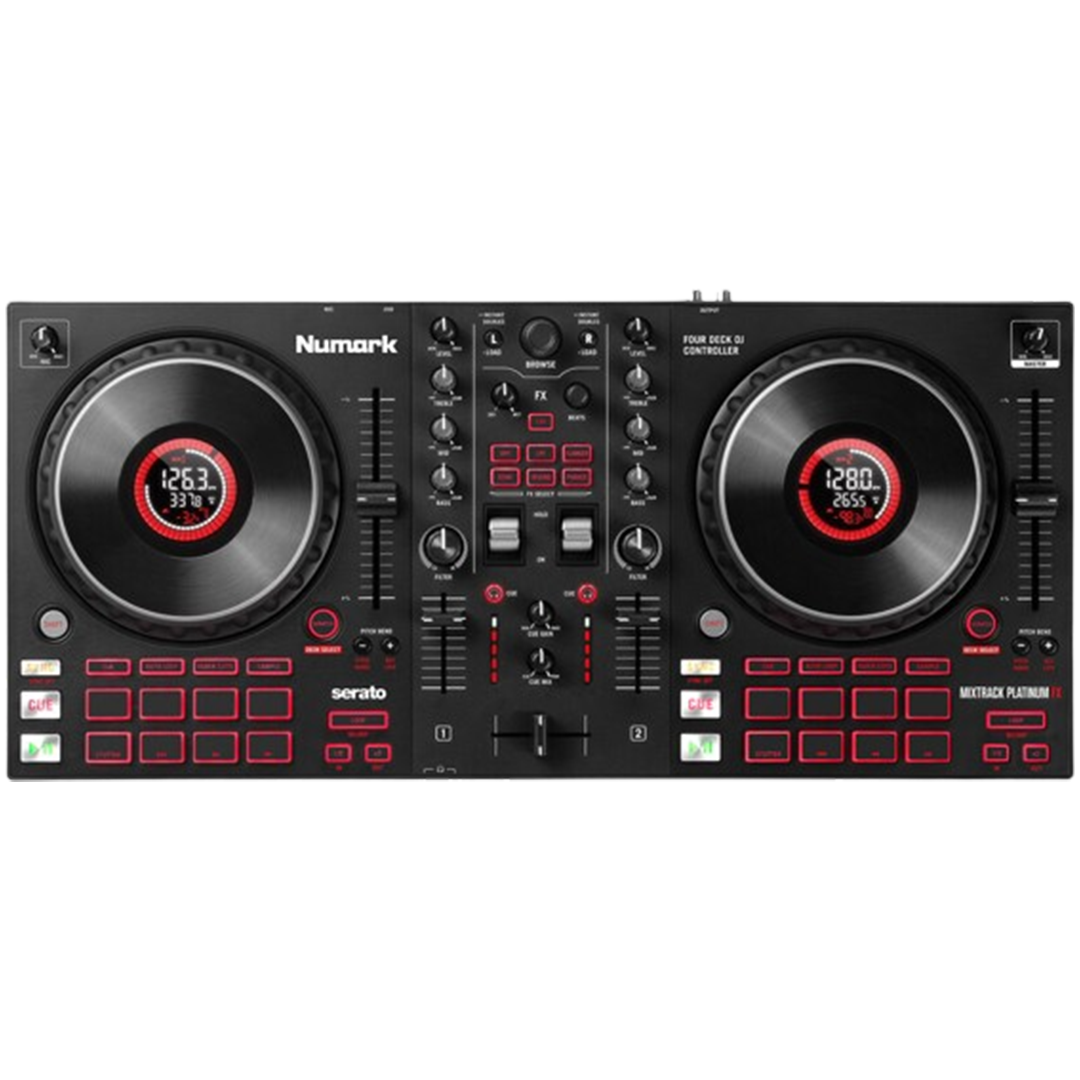 The Numark Mixtrack Platinum FX is designed to be the DJ controller for those looking to step up their DJ game.