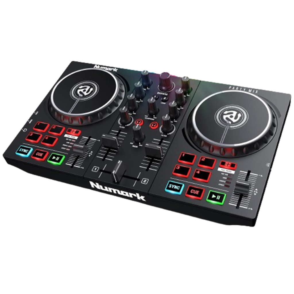 Get the party started with the Numark Party Mix II, the ultimate DJ controller with built-in lights.