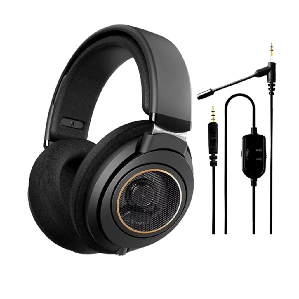 Enhance your piano sessions with Philips SHP9600, the headphones with an open-back design for natural acoustics.