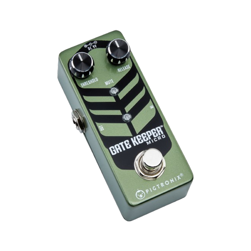 Pigtronix Gatekeeper Micro is a compact choice for those looking for the noise gate pedals with quick release settings.