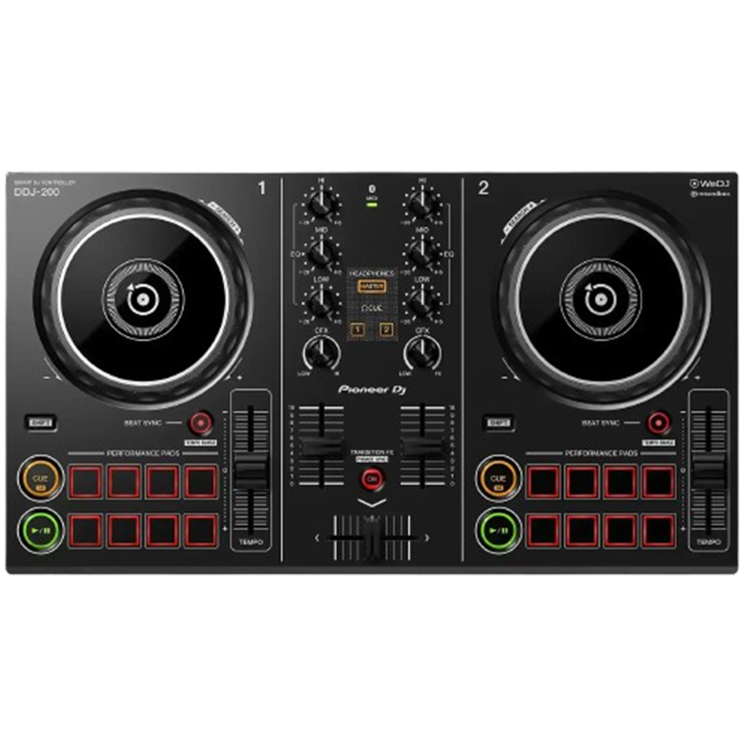 The compact and portable Pioneer Electronics DDJ-200 is a top pick for the DJ controller.