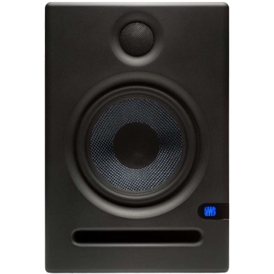 Featured is the PreSonus Eris E5, known for its true-to-life sound delivery, qualifying it as one of the studio monitors for audio professionals and hobbyists.