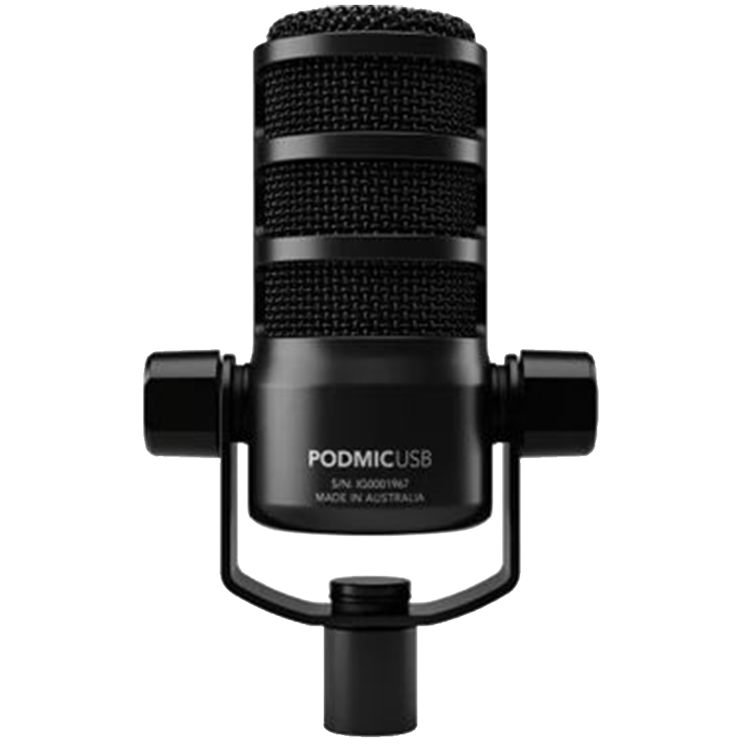 The Røde PodMic excels as the USB microphone, delivering clear, broadcast-quality audio.